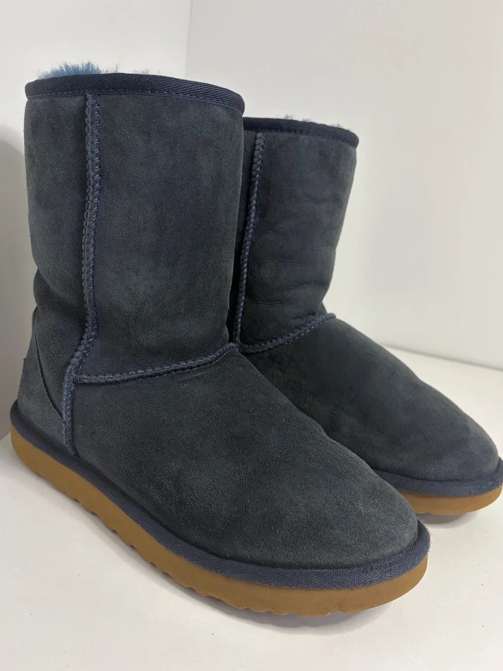 Ugg Women’s Classic Short II Suede Winter Boot - Dark Indigo Size 7